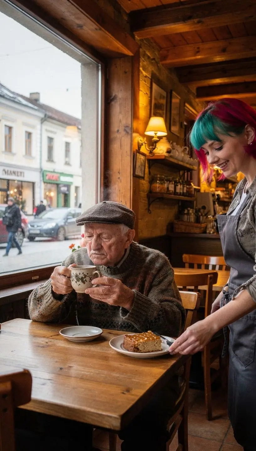 Persikų lapų širdies arbatos puodelis su šviežiais lapais, demonstruojantis švelnų skonį.